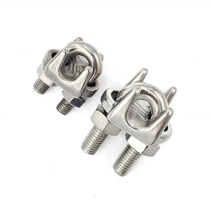 품질  DIN 741 Drop Forged Stainless Steel Wire Rope Clamp For Cable End Connections 공장